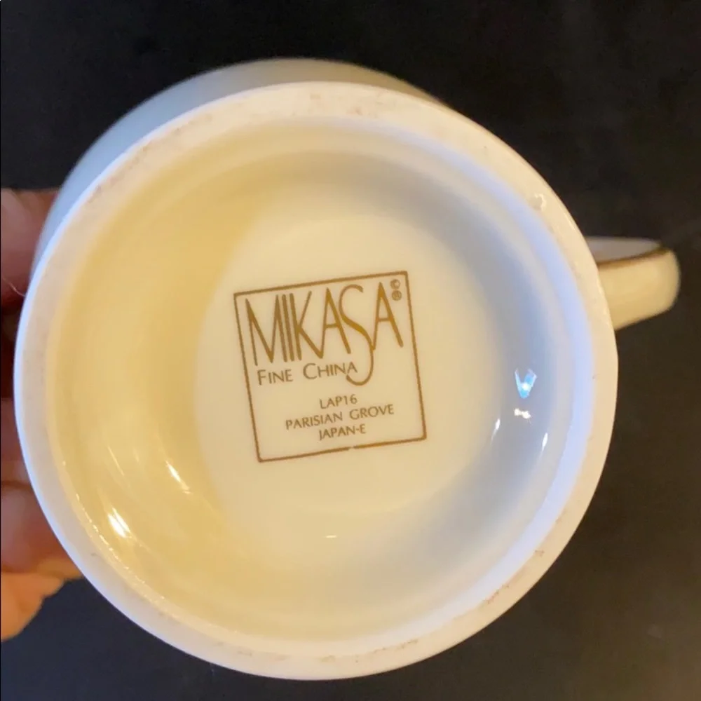 Mikasa Parisian Grove 4-3/8” Gold Rimmed Creamer‎